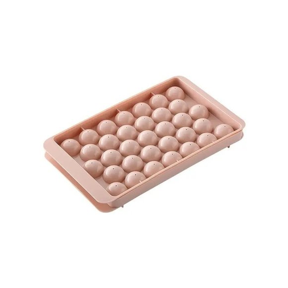 New Multi-Grid Round Ice Cube Pink Ice Ball Molds Tray - Picture 1 of 5